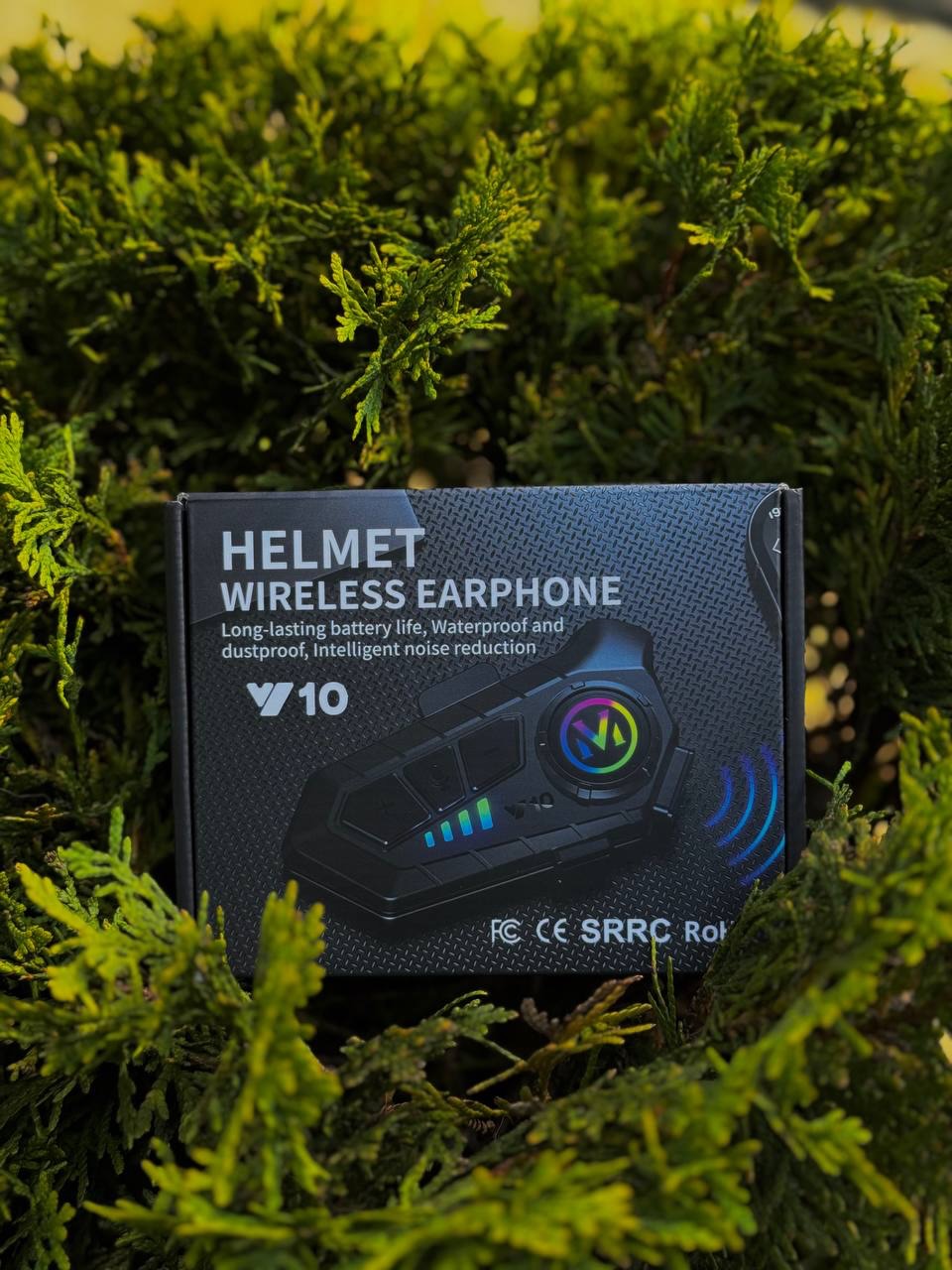 V10 Kask Bluetooth Intercom– Motosiklet Helmet Wireless Earphone, Su ve Toz Dayanıklı, Gürültü Azaltma